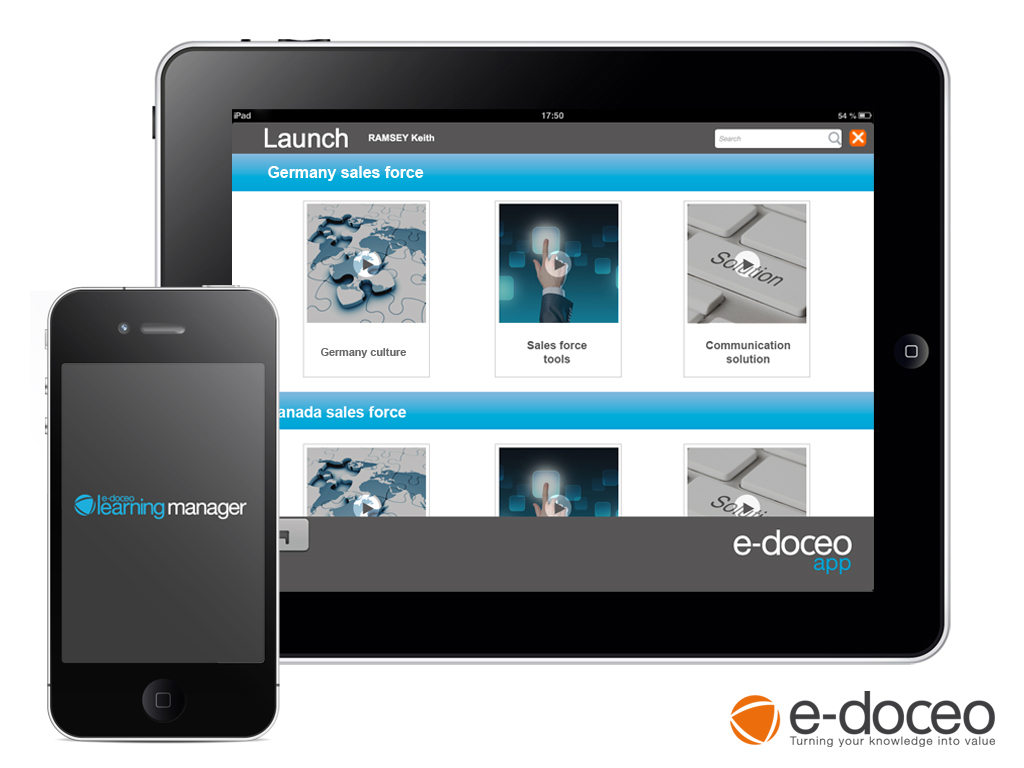 Innovation im Zeichen der Zeit: So sieht sie aus, die e-doceo-App.