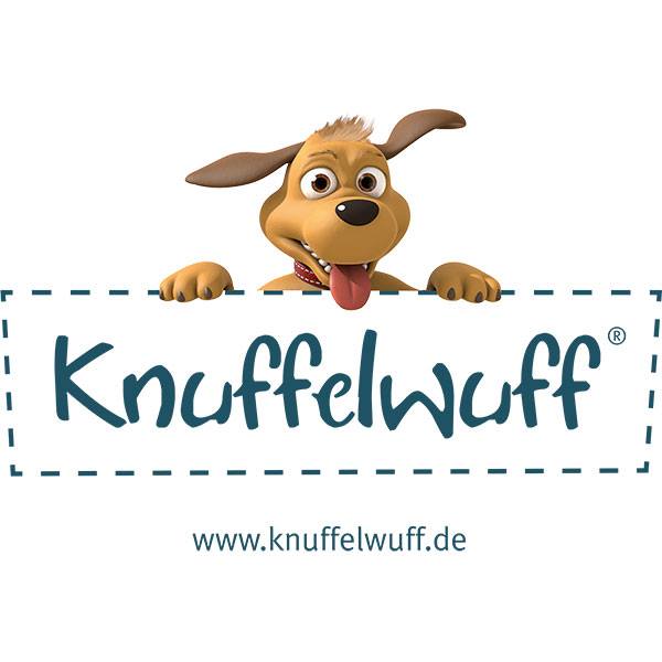 Knuffelwuff®-Logo mit Knuffi dem Hund.