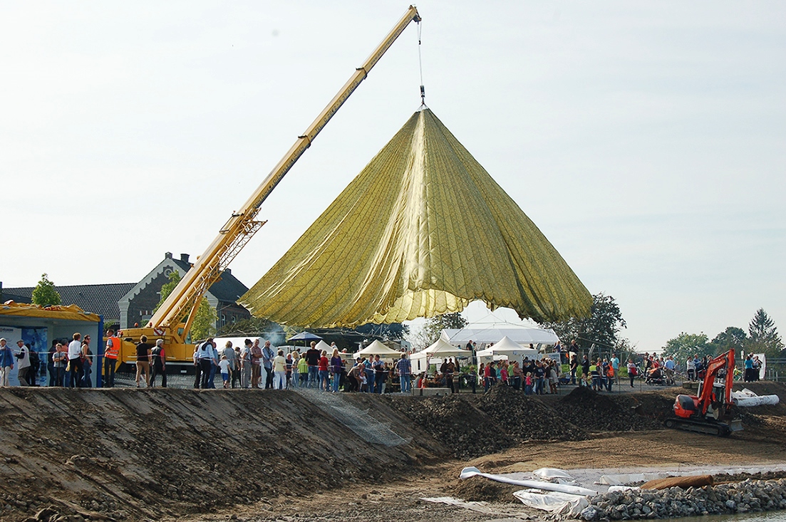Flutmulde Rees - Tag der Baustelle am 28.09.2014