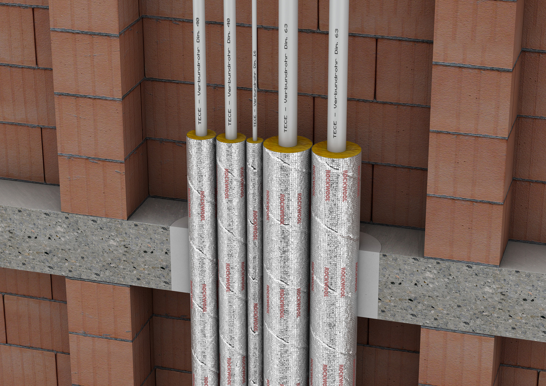 Die Rockwool Dämmschale RS800 kann jetzt auch als Rohrabschottung eingesetzt werden. Die Rockwool Dämmschale RS800 kann jetzt auch als Rohrabschottung eingesetzt werden.