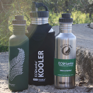 Wasser trinken beim Wandern - Ecotanka - BPA-freie Trinkflaschen aus Edelstahl