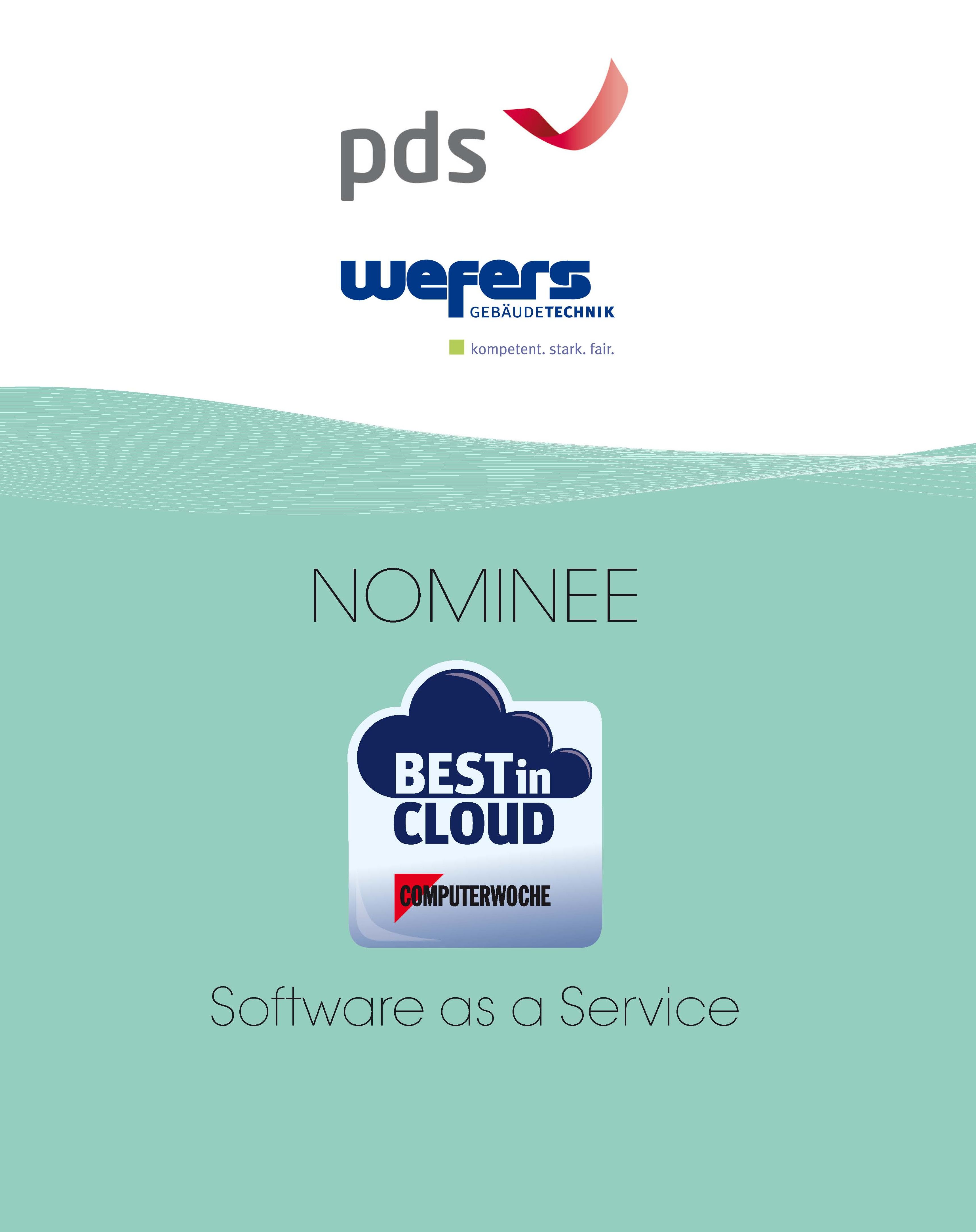 Spezialist für Handwerkersoftware pds GmbH qualifiziert sich für?Best in Cloud"-Final