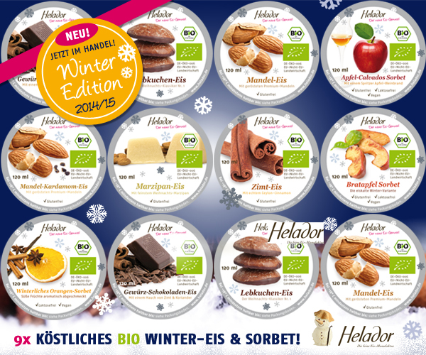 9x leckeres Winter-Eis von Helador 9x leckeres Winter-Eis von Helador