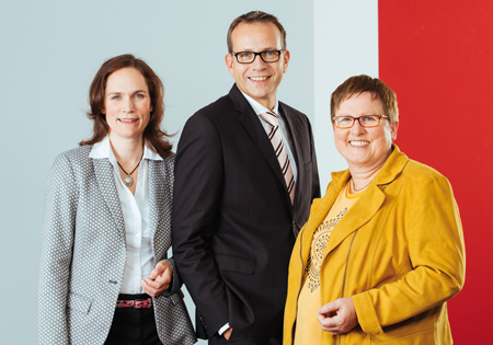 Führungstrio von Fromm (v.l.n.r.):Yvonne Funcke, Ralf Brenner, Sabine Fischer