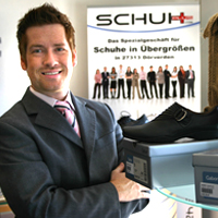Erfolgreich mit großen Schuhen: Kay Zimmer von SCHUHPLUS.de