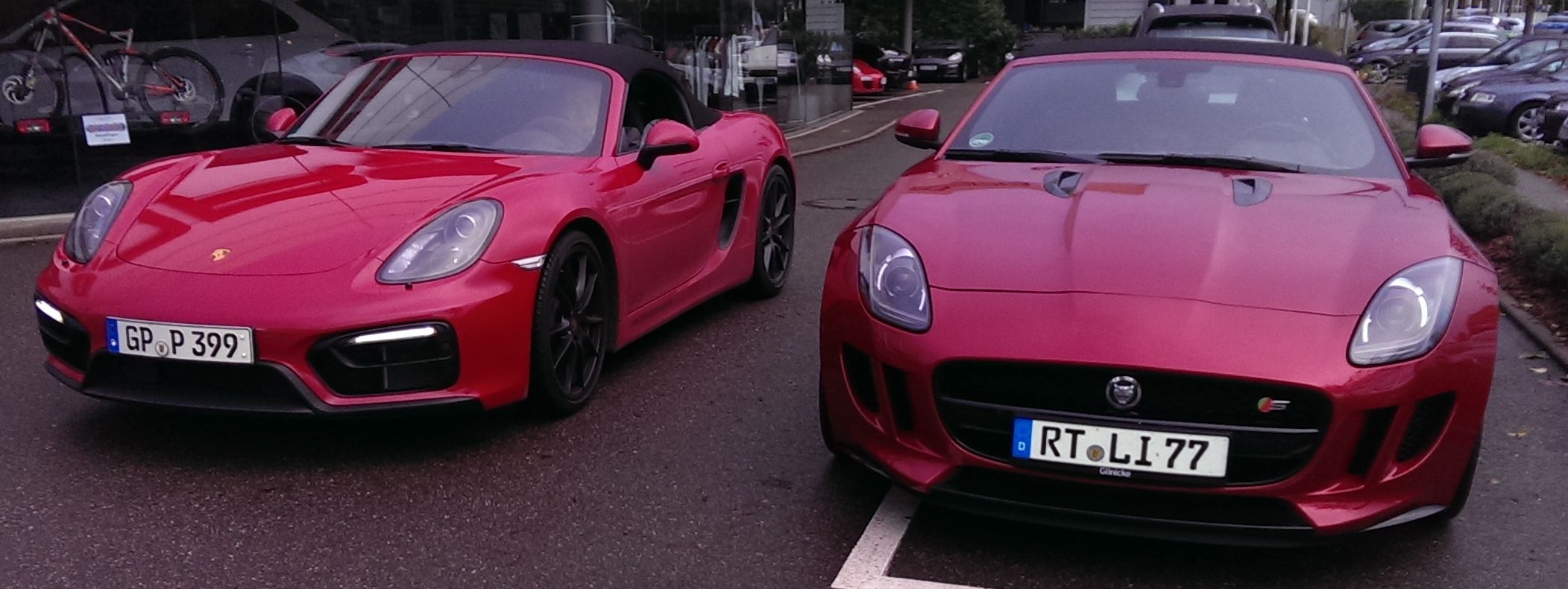 Jaguar F-Type V6 S und Porsche Boxster GTS