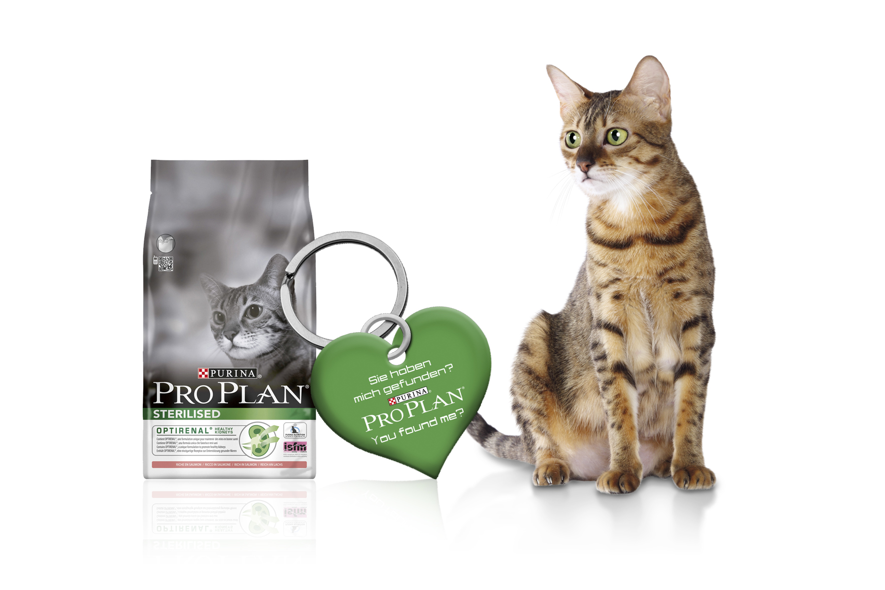 Ab sofort erhalten Katzenbesitzer einen ID-Anhänger gratis zum Kauf von 400g PRO PLAN nach Wahl