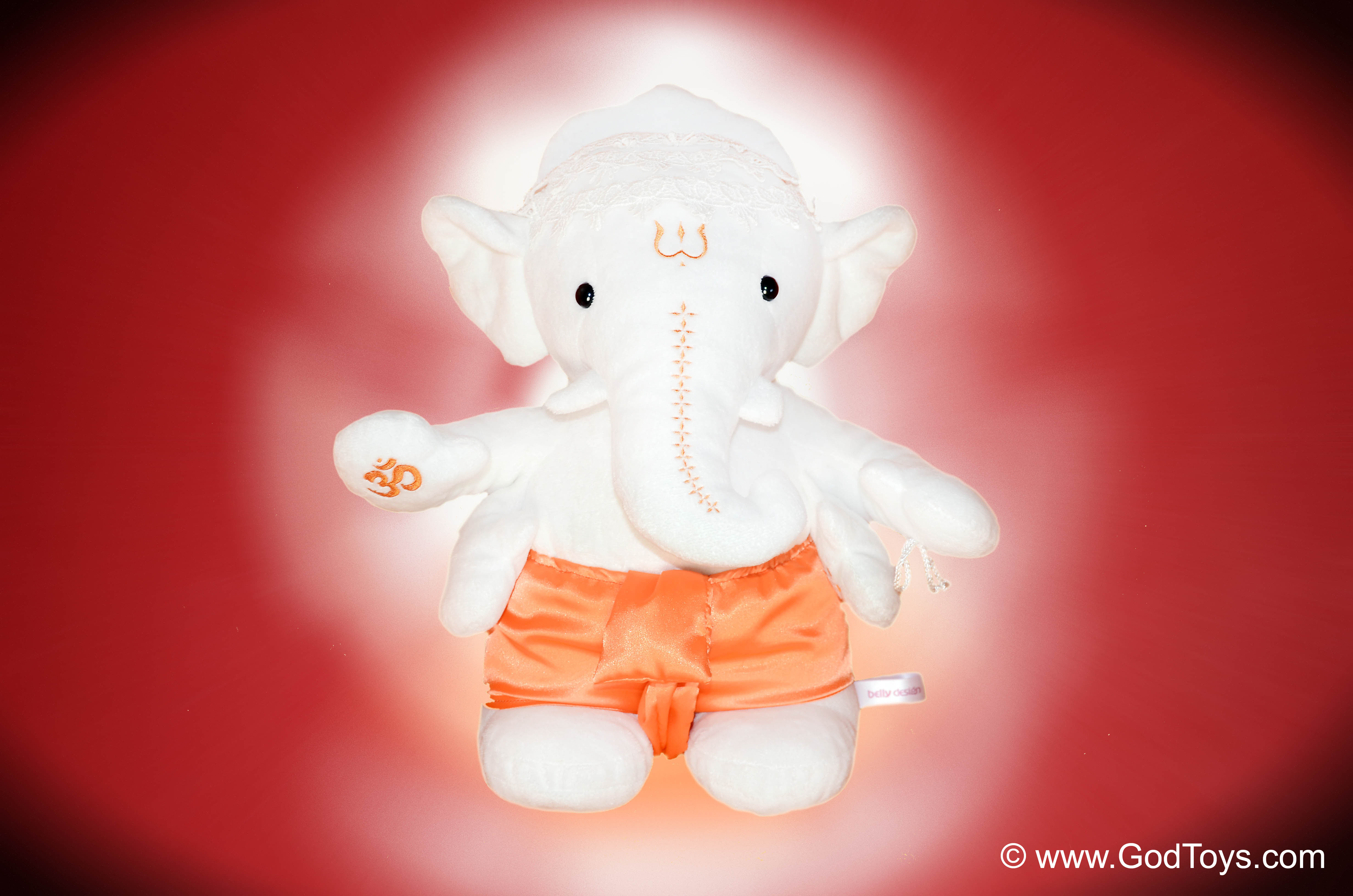 Kuschelige spirituelle Ganesha-/"Elefantengott"-Figur von GodToys.com