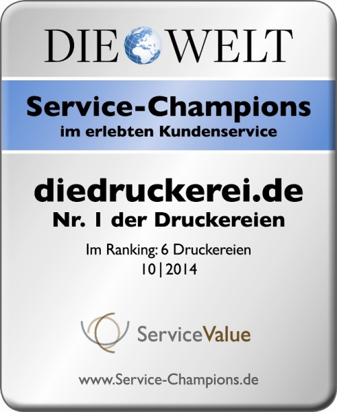 diedruckerei.de ist Nr.1 der Druckereien