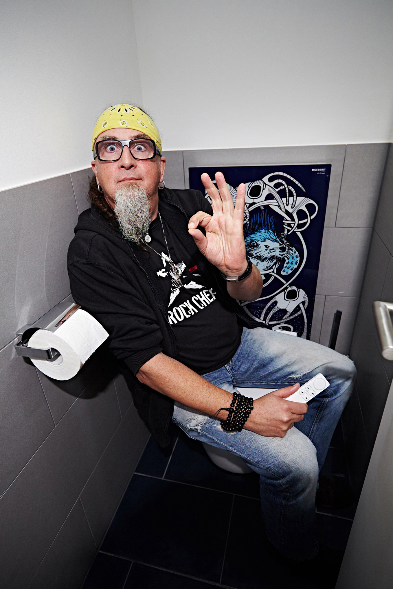 Für AquaClean-Fan Stefan Marquard ist das Dusch-WC eines der Highlights von"Hase und Igel& Für AquaClean-Fan Stefan Marquard ist das Dusch-WC eines der Highlights von"Hase und Igel&
