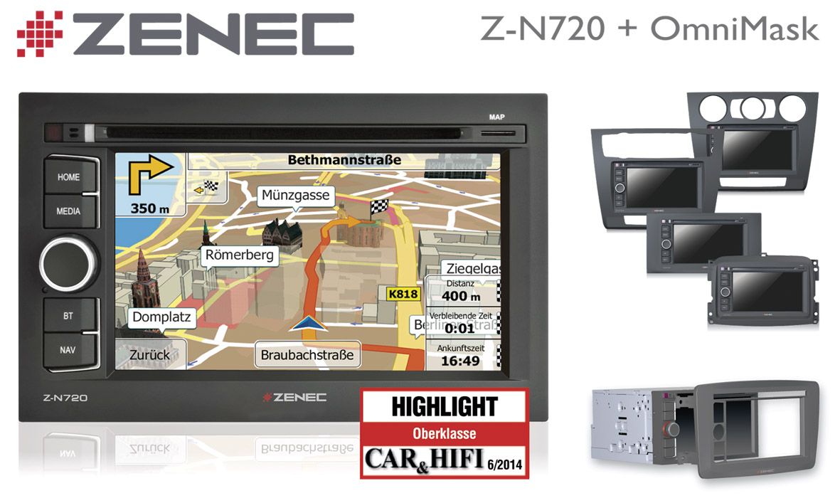 Zenec Z-N720 mit OmniMask: Eine maßgeschneiderte Navigationslösung Zenec Z-N720 mit OmniMask: Eine maßgeschneiderte Navigationslösung