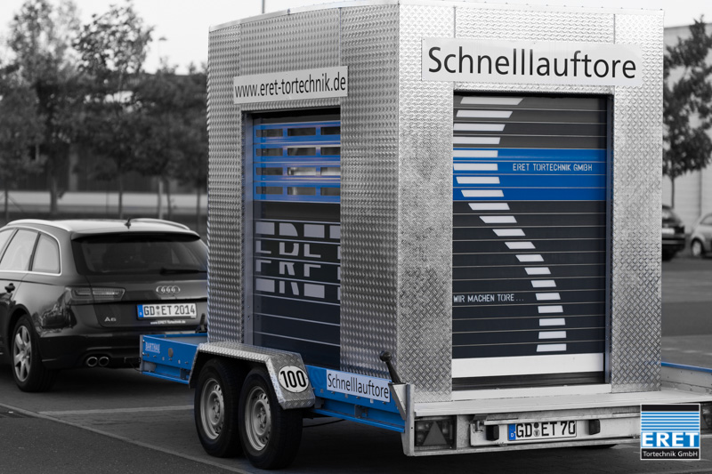 Test: ERET Schnellauftore vor Ort