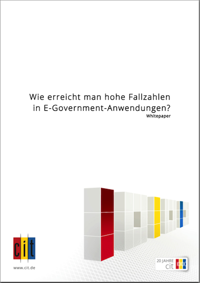 cit veröffentlicht Whitepaper zu hohen Fallzahlen im E-Government cit veröffentlicht Whitepaper zu hohen Fallzahlen im E-Government