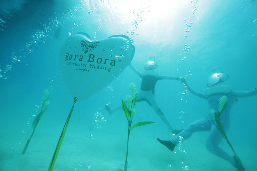 Bora Bora Underwater Wedding Bora Bora Underwater Wedding