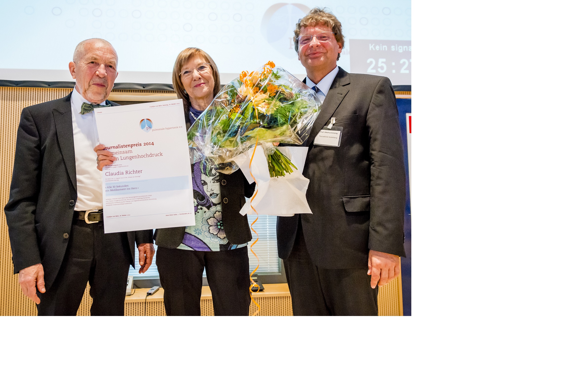 Hans-Dieter Kulla, Claudia Richter und Prof. Ekkehard (v.l.n.r.)