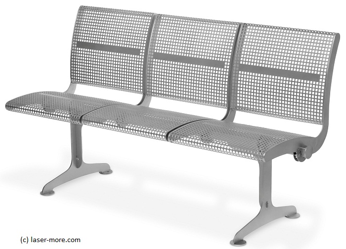 Modulare Edelstahlbank von LASER& more