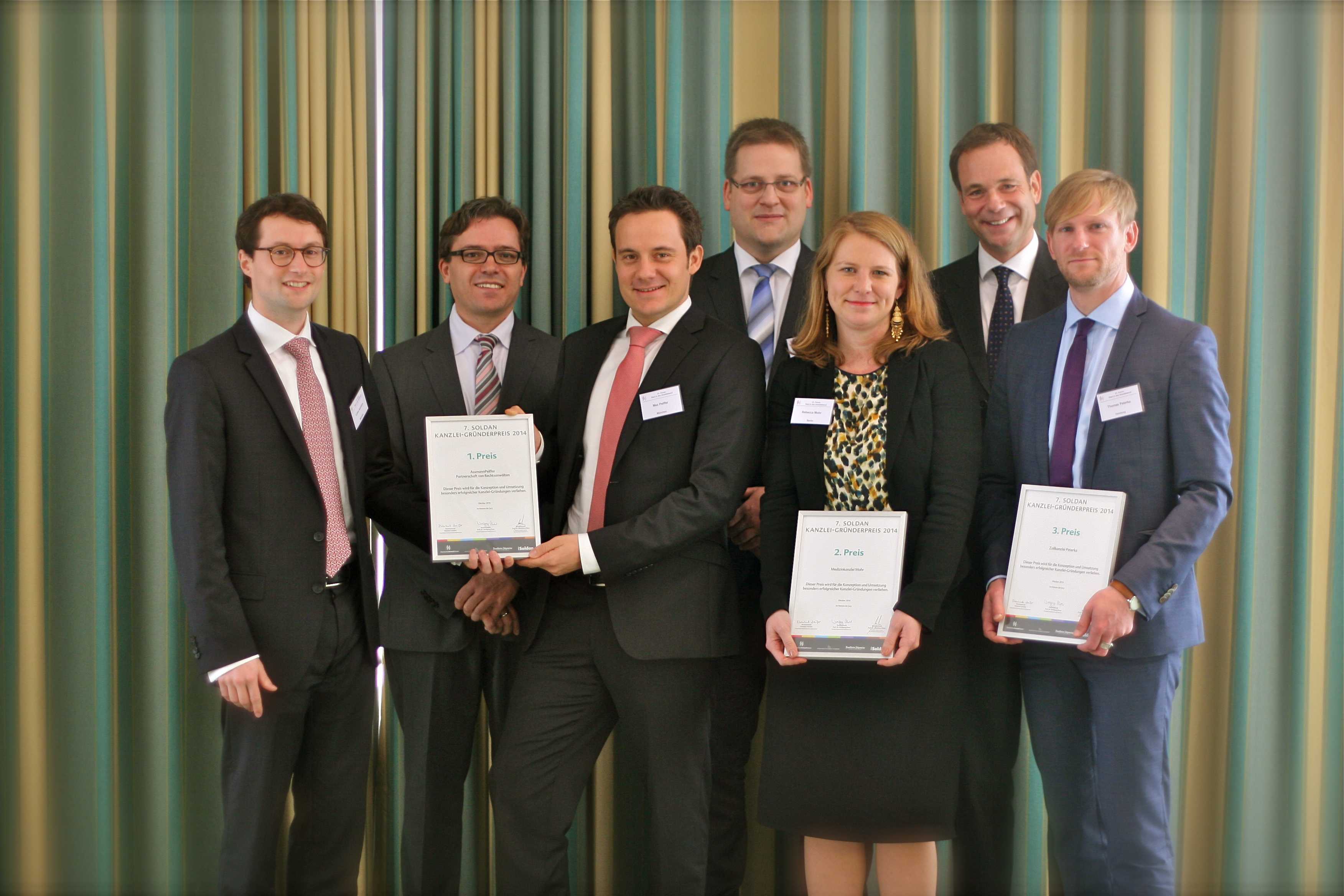 Gewinner 7. Soldan Kanzlei-Gründerpreis Gewinner 7. Soldan Kanzlei-Gründerpreis