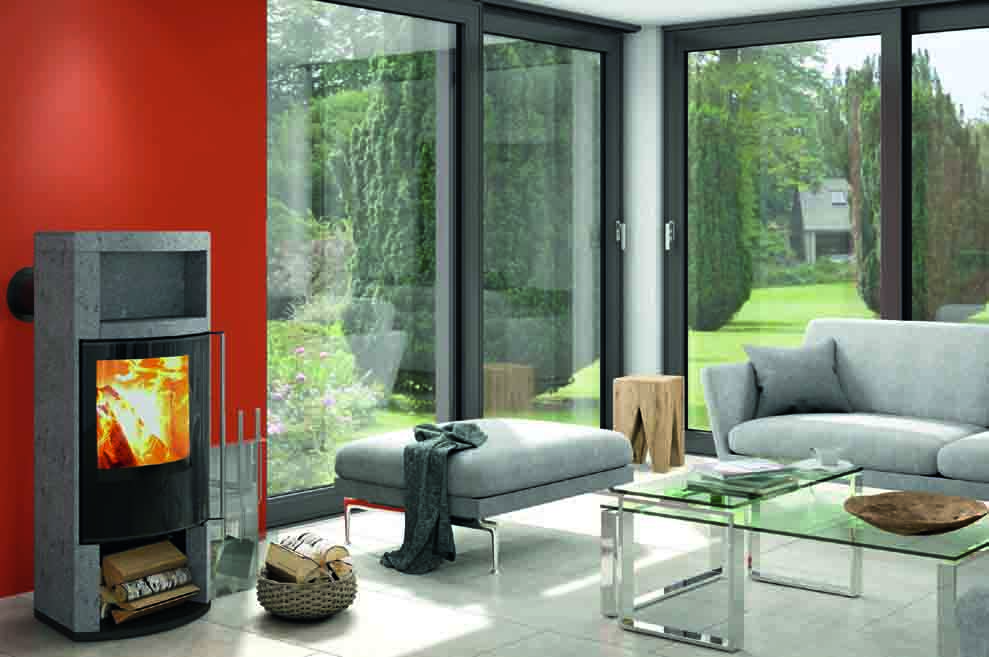Mit einer Heizleistung von 5 bis 12 kW ist der Kaminofen für kleine und große Räume bestens geeignet Mit einer Heizleistung von 5 bis 12 kW ist der Kaminofen für kleine und große Räume bestens geeignet