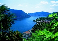 Blick über den Comer See mit Villa d'Este Blick über den Comer See mit Villa d'Este