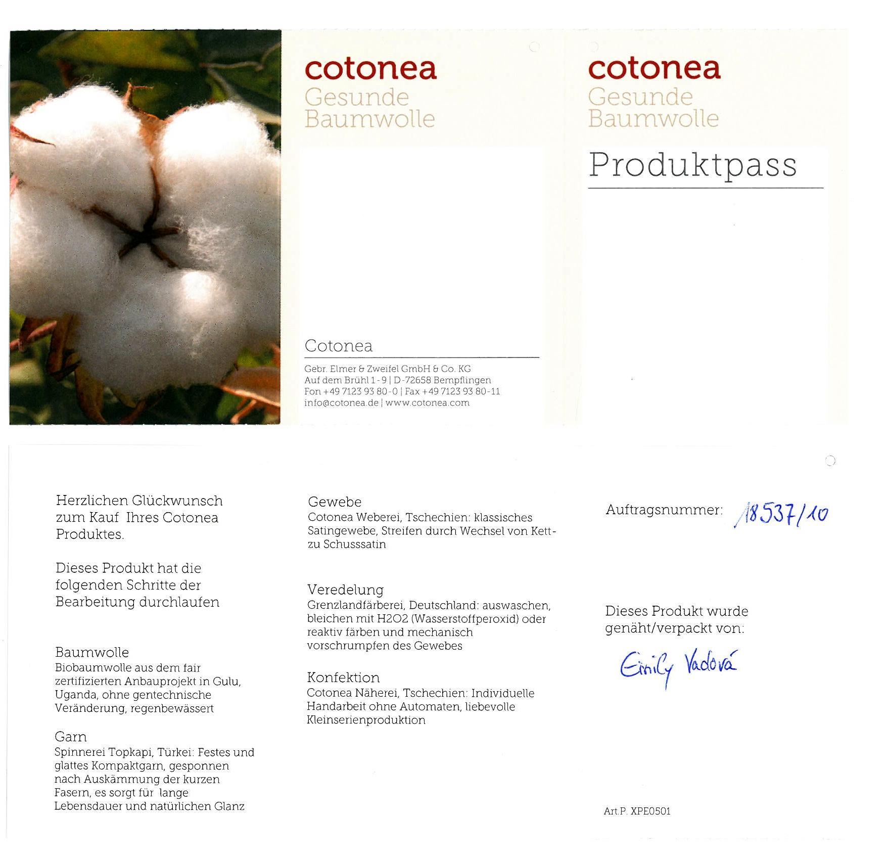 Der Produktpass von Cotonea Der Produktpass von Cotonea