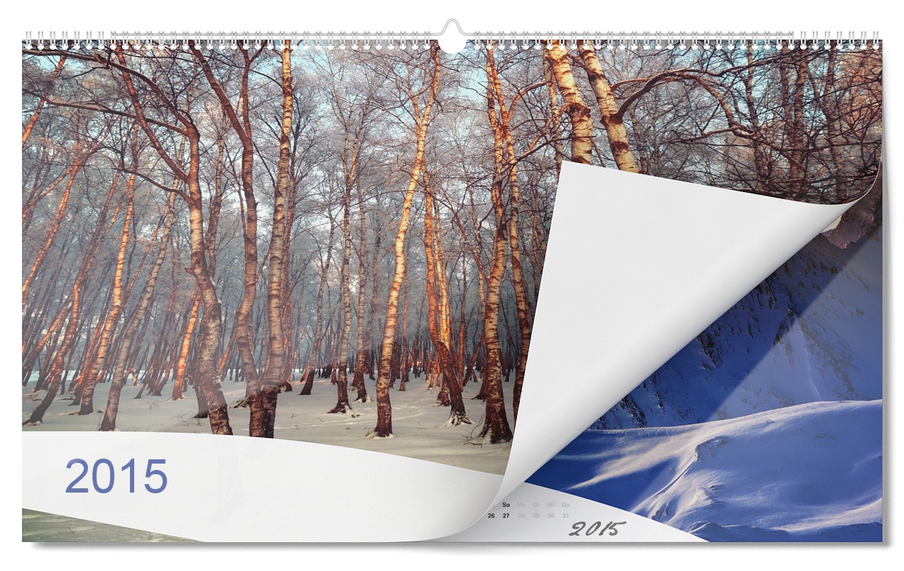 Wandkalender Panorama von ifolor - maximaler Glanz auf großem Format