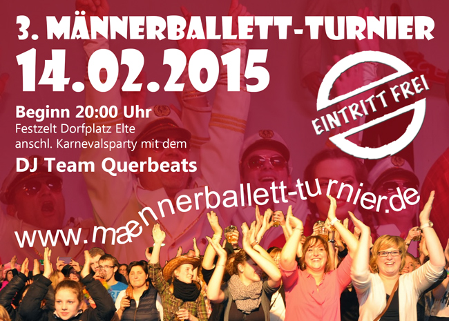 Männerballett Flyer 2015