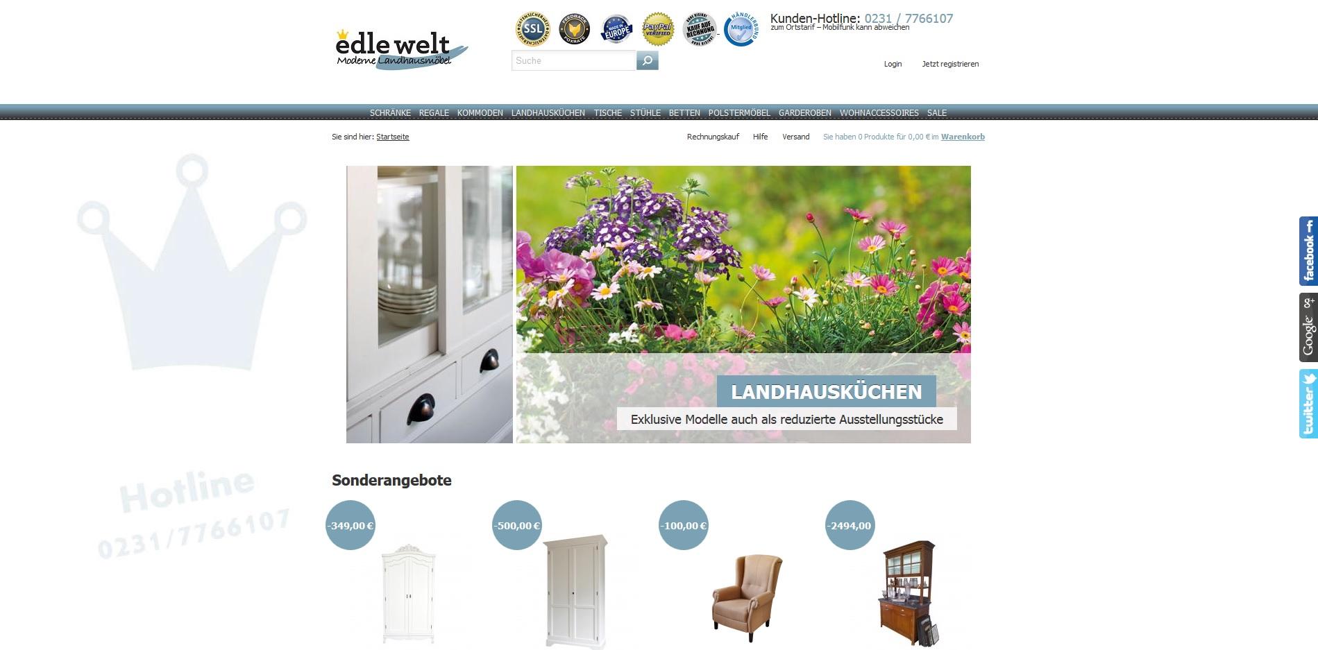 Landhausmöbel exklusiv bei EdleWelt Landhausmöbel exklusiv bei EdleWelt