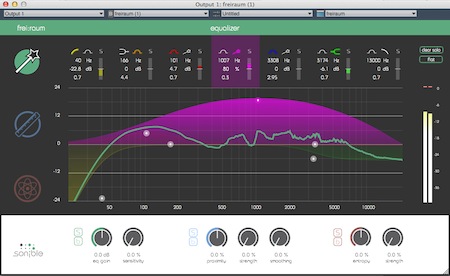 Mit frei:raum stellt sonible ein EQ-Plug-in vor, das erstmals 3 revolutionäre EQ-Konzepte vereint.
