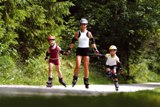 Sportliche Aktivitäten und Spaß für Groß und Klein bietet das Familienparadies Sporthotel Achensee.