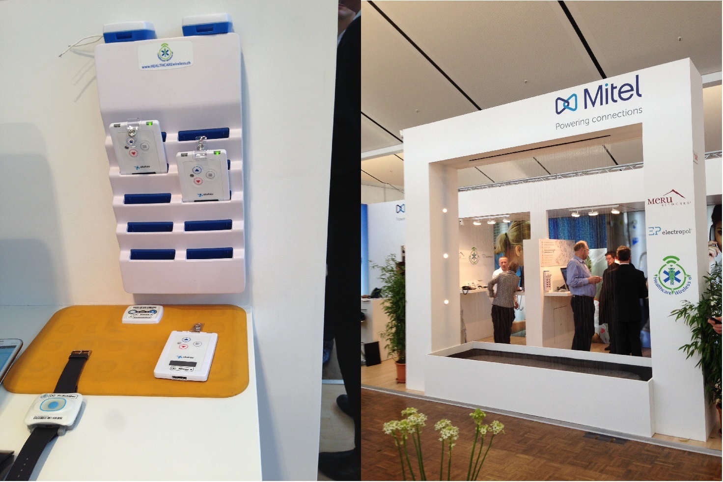 Tags und Notruflösungen / IFAS-Messestand von Mitel und Meru Networks Tags und Notruflösungen / IFAS-Messestand von Mitel und Meru Networks