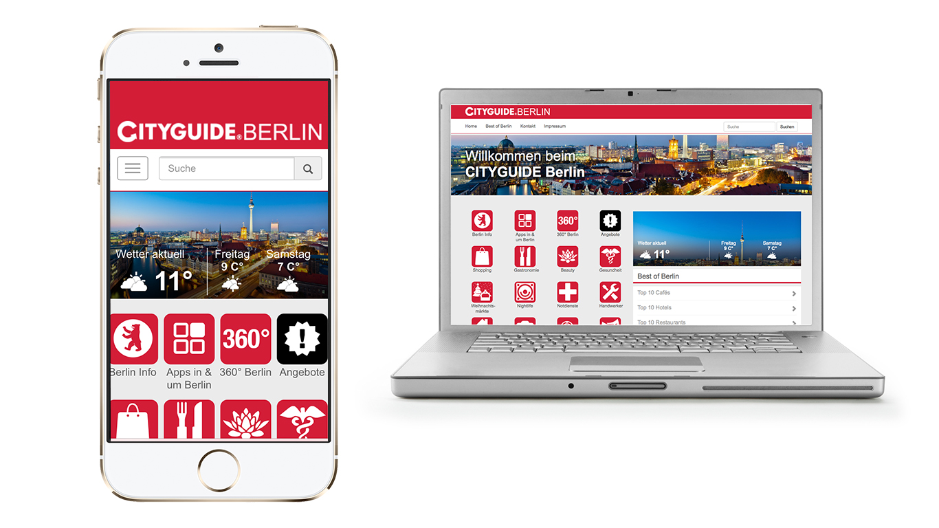 Berlin im Griff: Mit CITYGUIDE ganz leicht alles im Smartphone und in der Web-App finden Berlin im Griff: Mit CITYGUIDE ganz leicht alles im Smartphone und in der Web-App finden