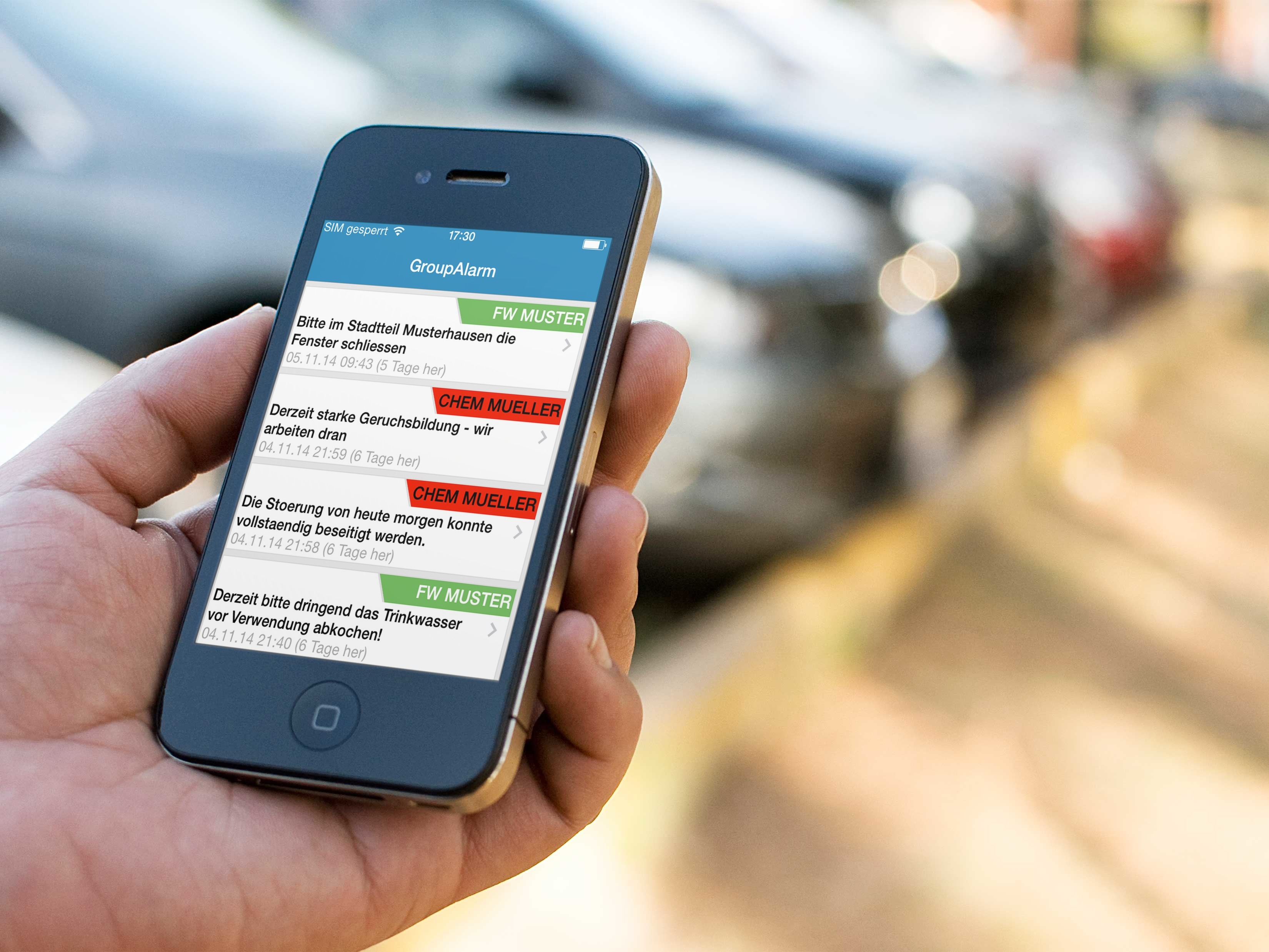Per App Warnhinweise von Polizei, Feuerwehr oder Katastrophenschutz erhalten Per App Warnhinweise von Polizei, Feuerwehr oder Katastrophenschutz erhalten