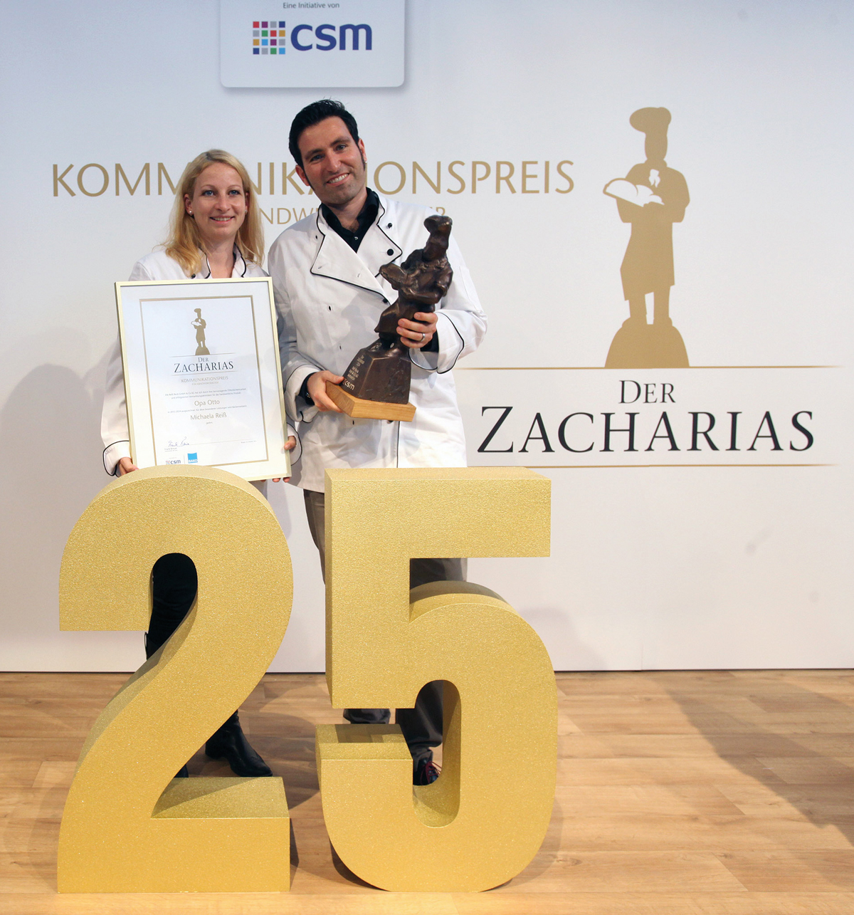 Preisverleihung des Zacharias an Reiß-Beck