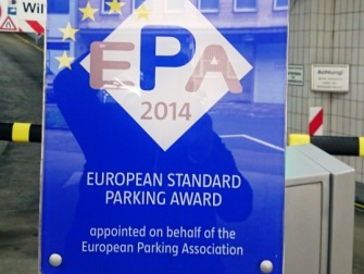 Das ParkCenter Köwurde mit dem  European Standard Parking Award 2014 ausgezeichnet