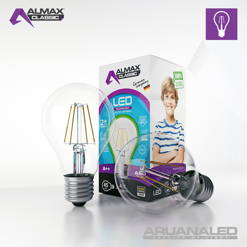 Almax Classic: Die Glühbirne lebt - nur besser! Almax Classic: Die Glühbirne lebt - nur besser!