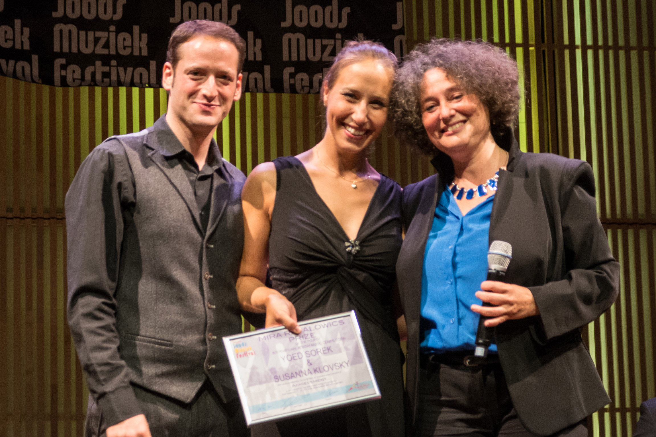 Best Yiddish: Yoed Sorek und Susanna Klovsky mit Shura Lipovsky (v.l.). Foto: Jan Penninkhof Best Yiddish: Yoed Sorek und Susanna Klovsky mit Shura Lipovsky (v.l.). Foto: Jan Penninkhof