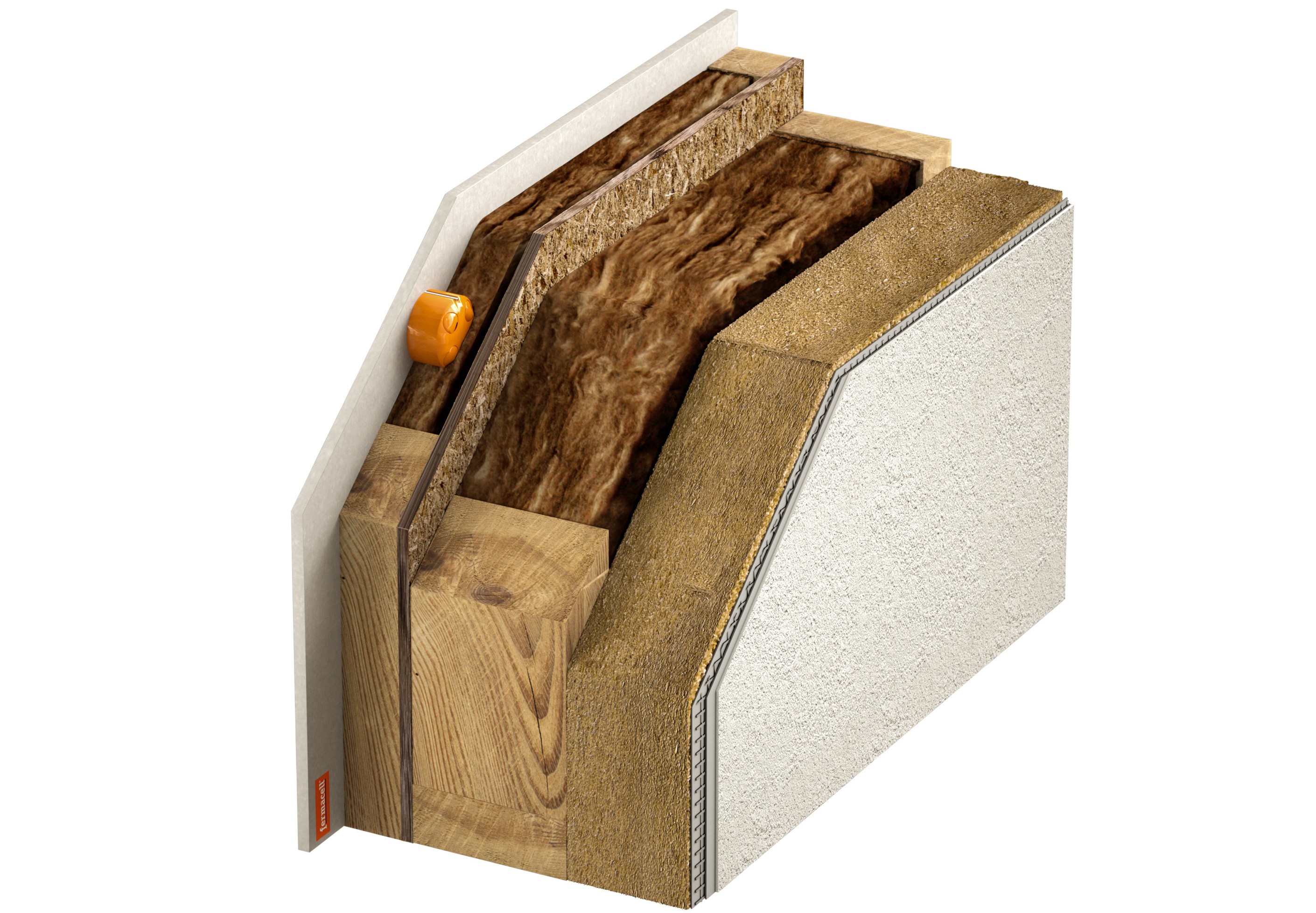 Klima-Aktiv-Wand: Die diffusionsoffene Konstruktion reguliert die Feuchte im Raum. (Foto: HANLO Haus Klima-Aktiv-Wand: Die diffusionsoffene Konstruktion reguliert die Feuchte im Raum. (Foto: HANLO Haus