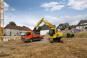 In Bielefeld entsteht mithilfe zahlreicher Baumaschinen von HKL ein modernes Wohnungsprojekt. In Bielefeld entsteht mithilfe zahlreicher Baumaschinen von HKL ein modernes Wohnungsprojekt.