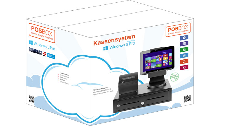 Eine POSBOX verpackt in der dazugehörigen (POS)BOX