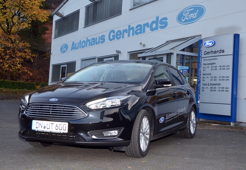 Den neuen Focus probefahren am 29. und 30. November im Ford Autohaus Gerhards von 10 bis 17 Uhr. Den neuen Focus probefahren am 29. und 30. November im Ford Autohaus Gerhards von 10 bis 17 Uhr.