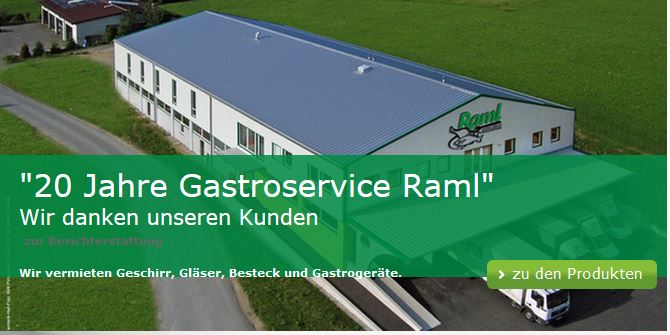 Raml ist der Retter in der Not in Sachen Leihgeschirr