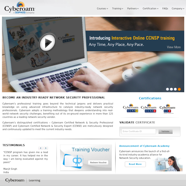 Cyberoam startet ein interaktives Trainingsprogramm. Cyberoam startet ein interaktives Trainingsprogramm.