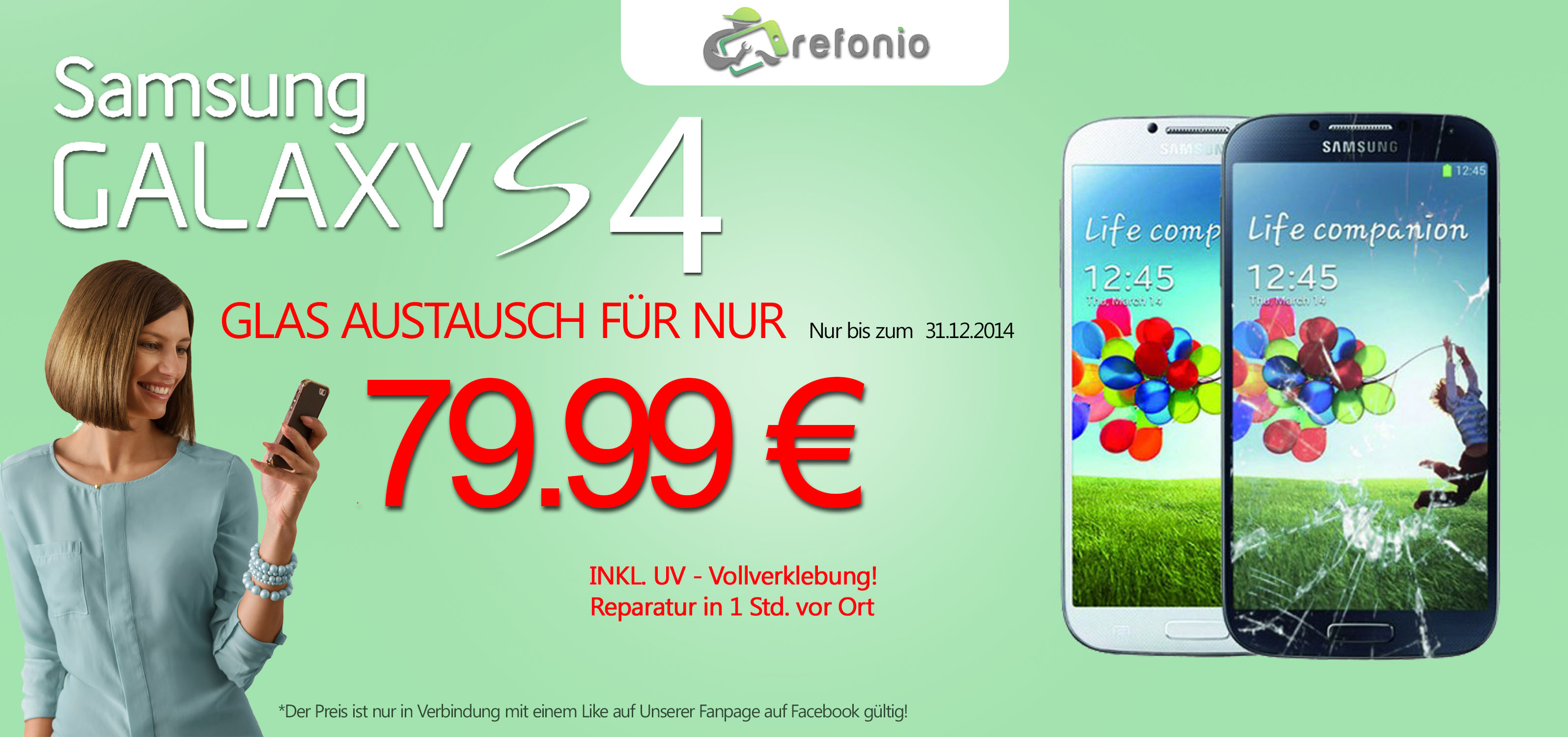 Samsung Galaxy S4 Glas Austausch mit Vollverklebung in Halle Samsung Galaxy S4 Glas Austausch mit Vollverklebung in Halle