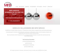 Die neue Homepage der MFD-Service GmbH
