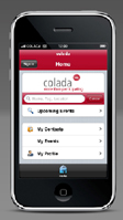iPhone Applikation von colada iPhone Applikation von colada