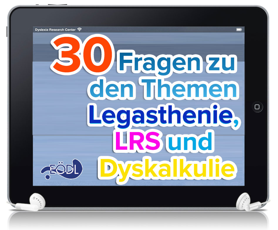 30 Fragen zu Legasthenie