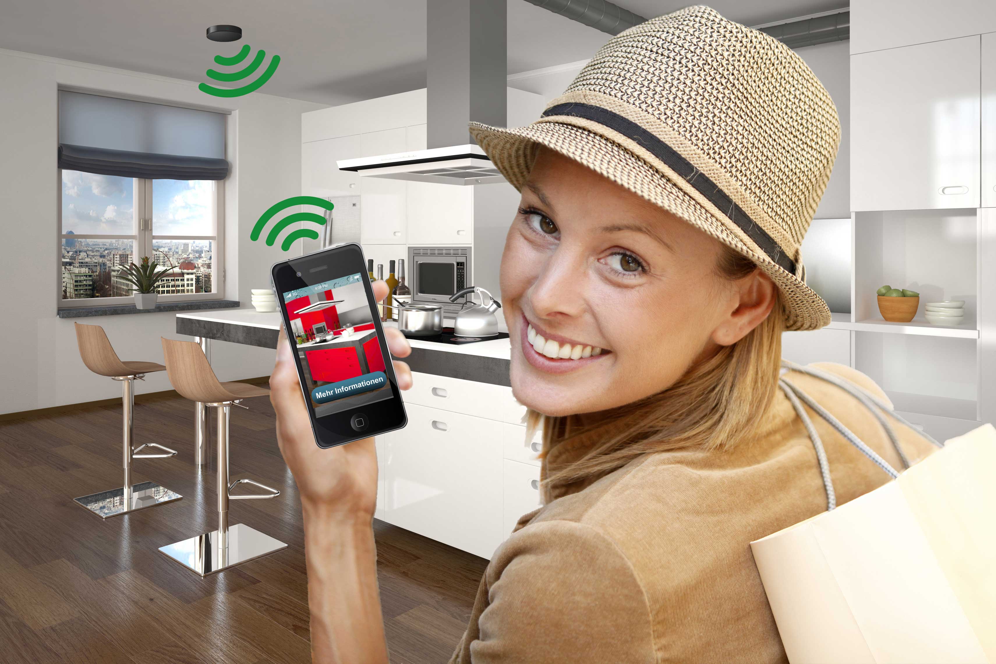 Zusatzinformationen direkt auf das Smartphone mit der Beacon-Tracking-Technik (Bildquelle: Fotolia) Zusatzinformationen direkt auf das Smartphone mit der Beacon-Tracking-Technik (Bildquelle: Fotolia)