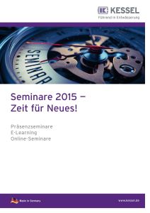 17 verschiedene Seminare bietet KESSEL 2015 an sechs Schulungszentren in ganz Deutschland an. (Bildq 17 verschiedene Seminare bietet KESSEL 2015 an sechs Schulungszentren in ganz Deutschland an. (Bildq