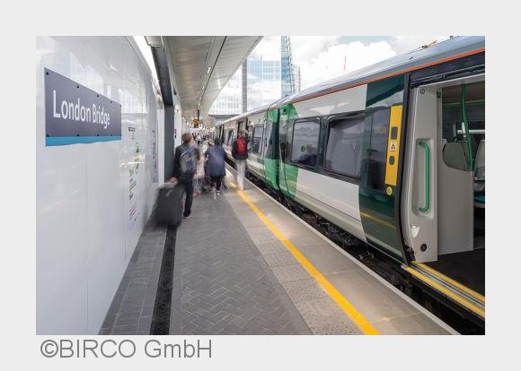 500 Meter BIRCOprofil wurden am Bahnhof"London Bridge Station" eingebaut. (Bildquelle: BIR