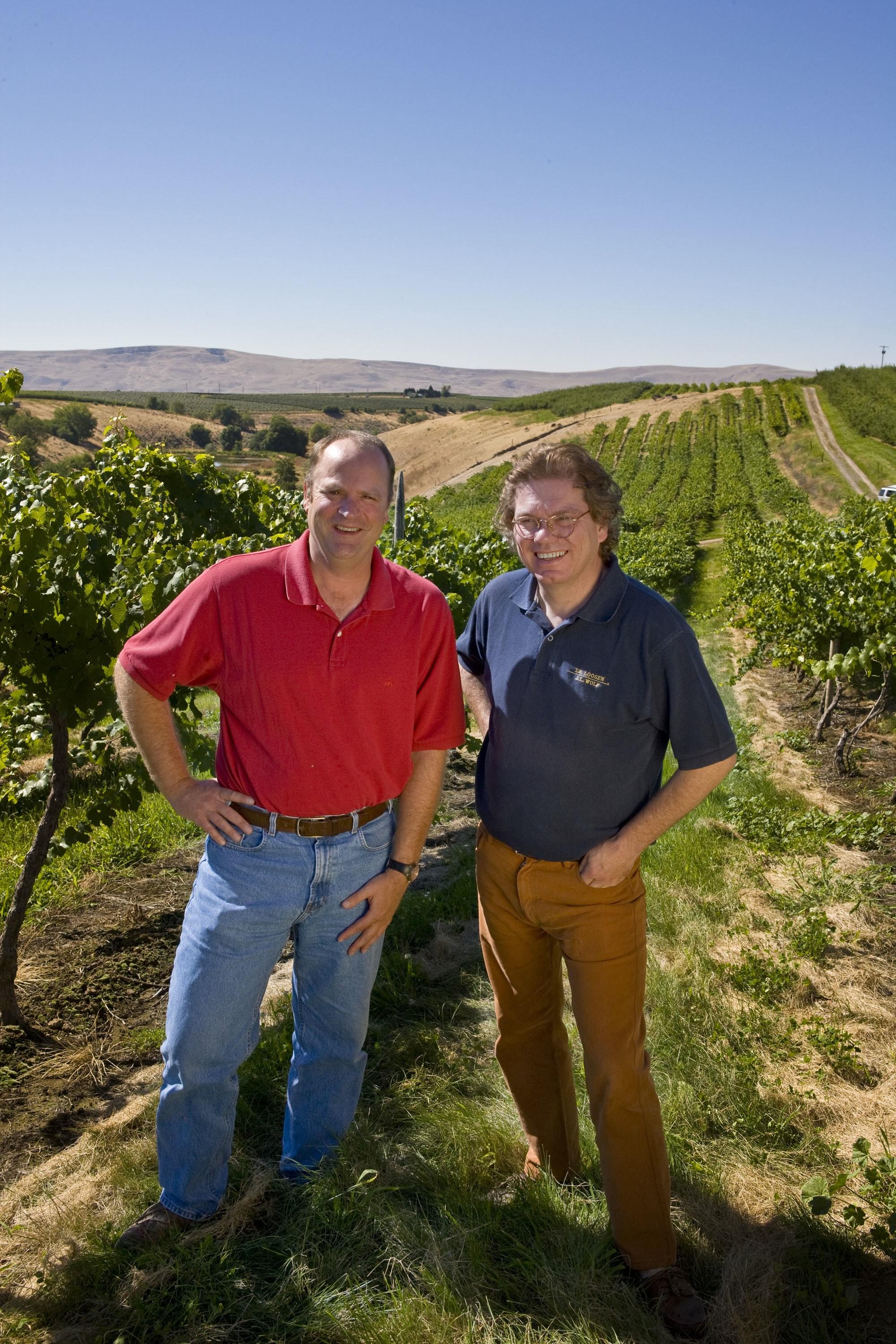 Die Macher des Eroica Riesling: Bob Bertheau, Chateau Ste. Michelle, und Ernst Loosen, Dr. Loosen